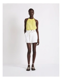 Head Over Peels Halter Top in Banana