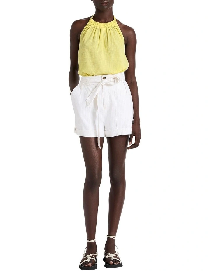 Head Over Peels Halter Top in Banana image 1