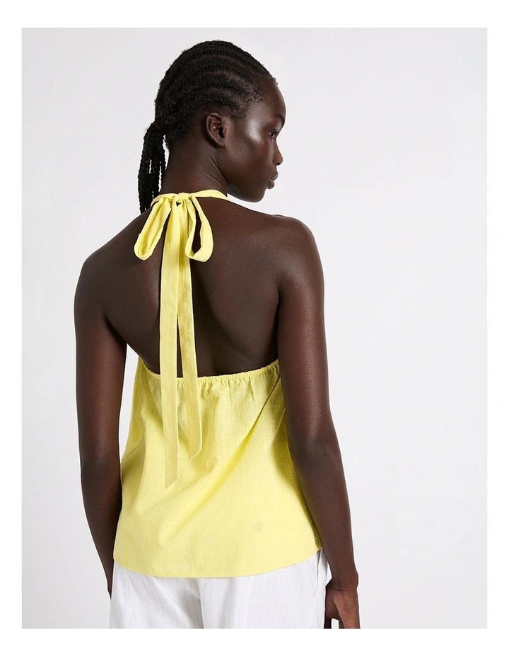 Head Over Peels Halter Top in Banana image 3