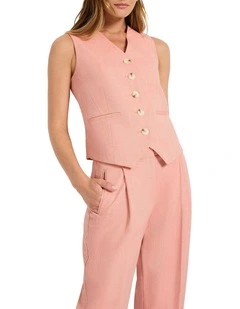 Mystery Vest in Peach