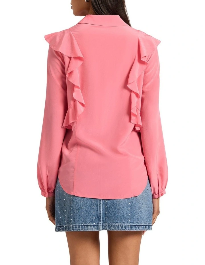 The Get Away Silk Blouse in Attention image 2