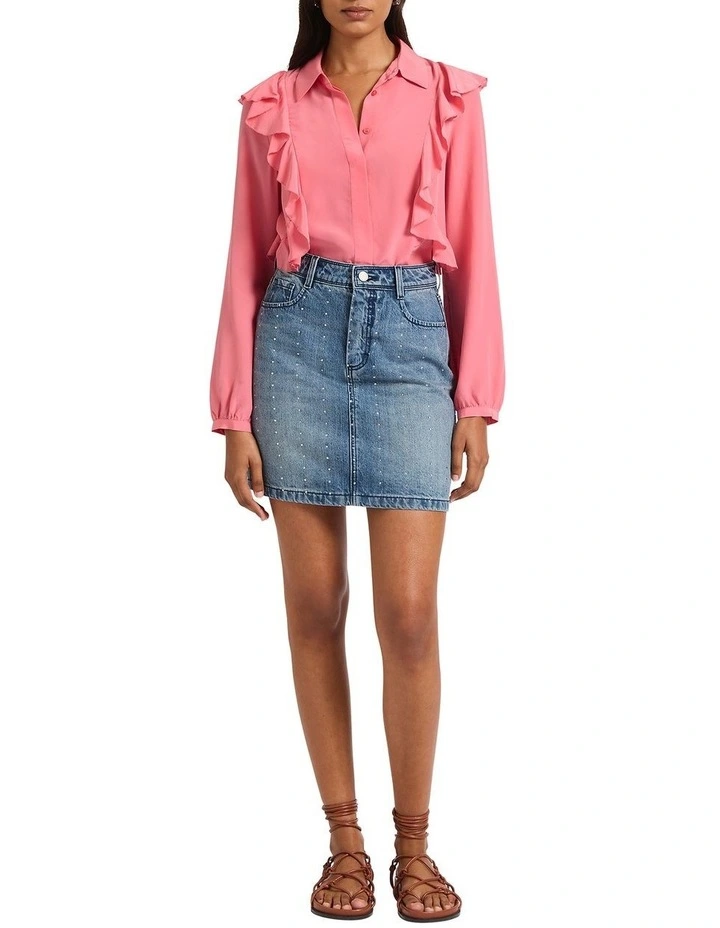 The Get Away Silk Blouse in Attention image 3