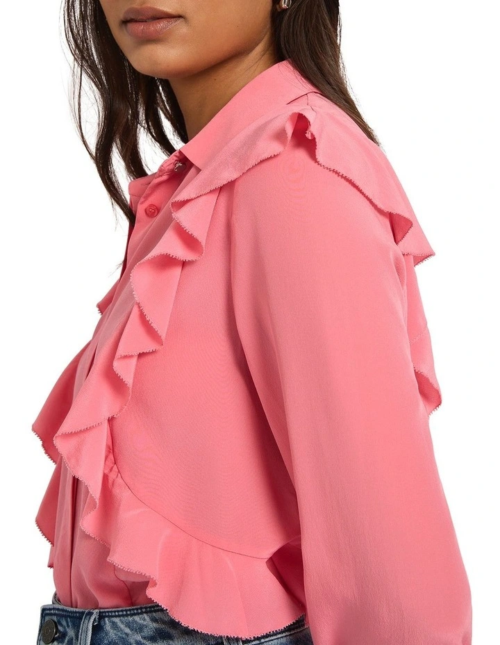 The Get Away Silk Blouse in Attention image 4