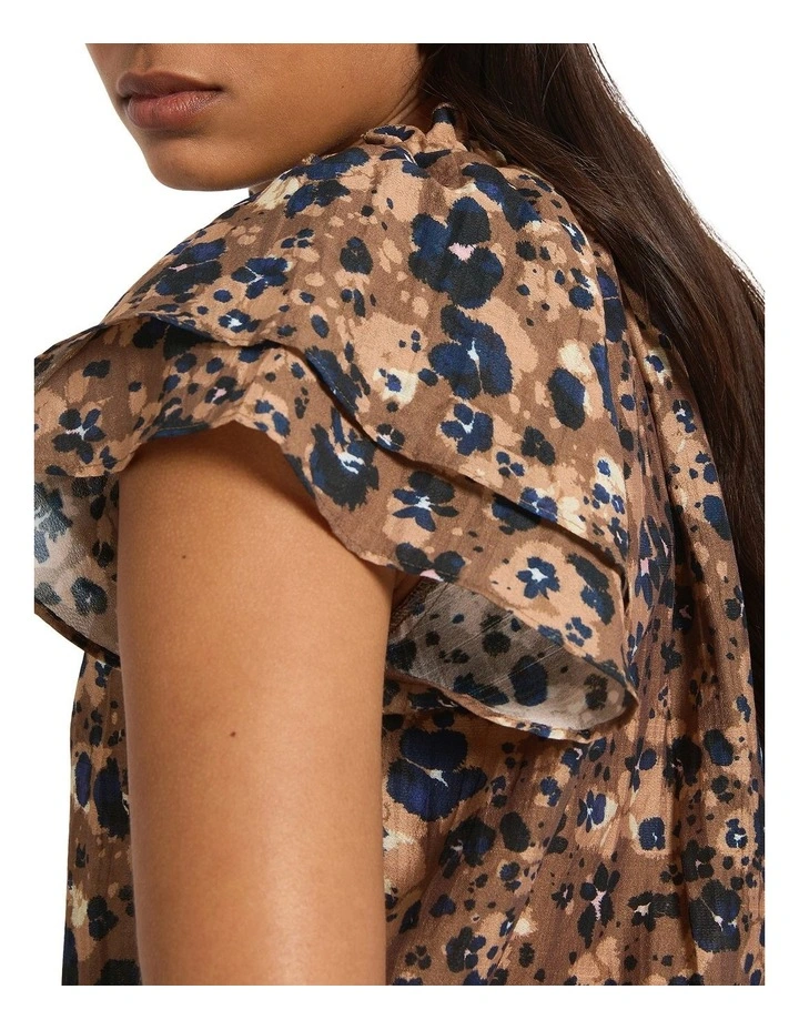 Born To Be Wild Top in Brown Multi image 3