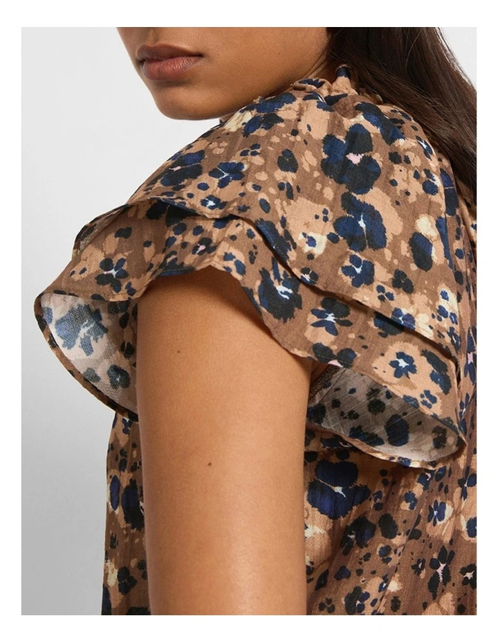 Born To Be Wild Top in Brown Multi image 4