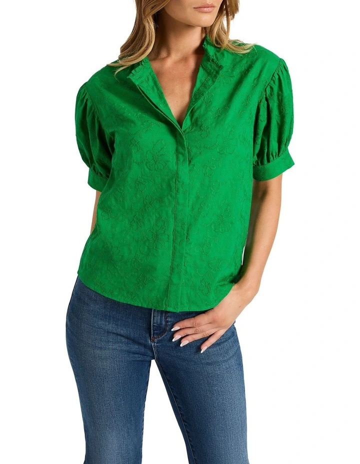 Between Us Blouse in Apple image 1