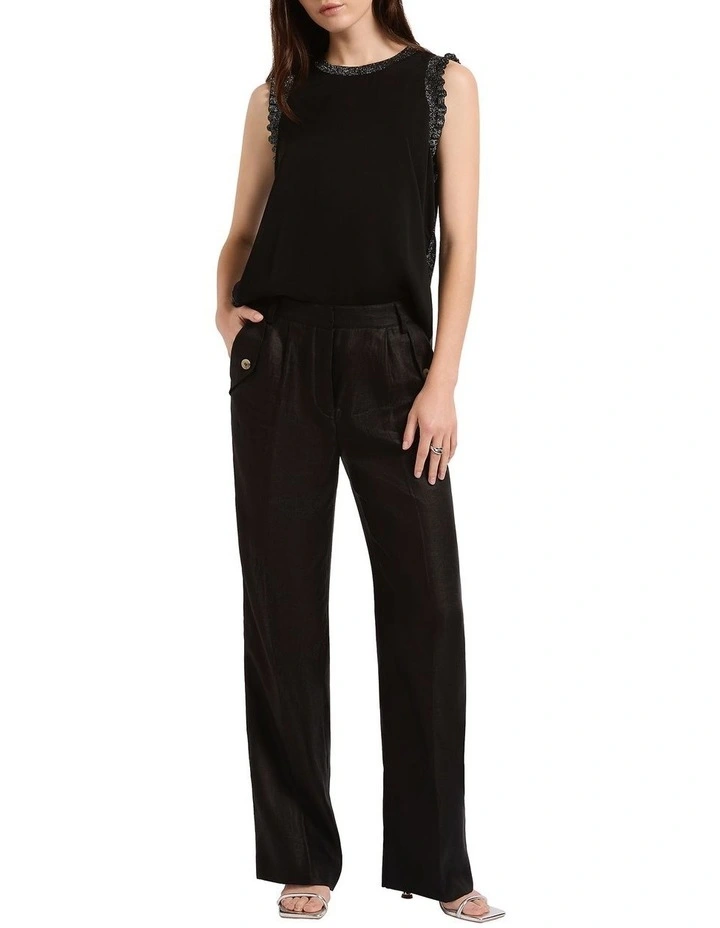 Felicita Tank in Black/Silver image 2