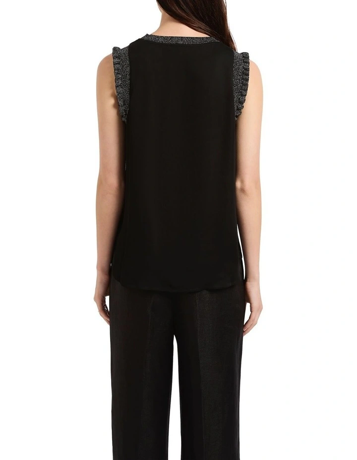 Felicita Tank in Black/Silver image 4