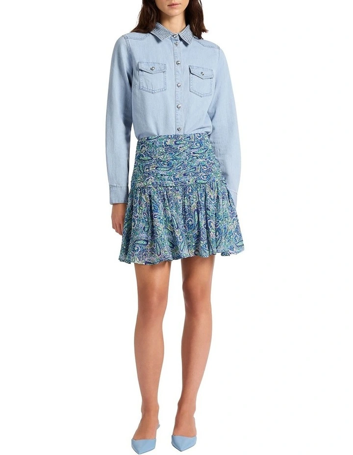 When You're Gone Shirt in Light Chambray image 1