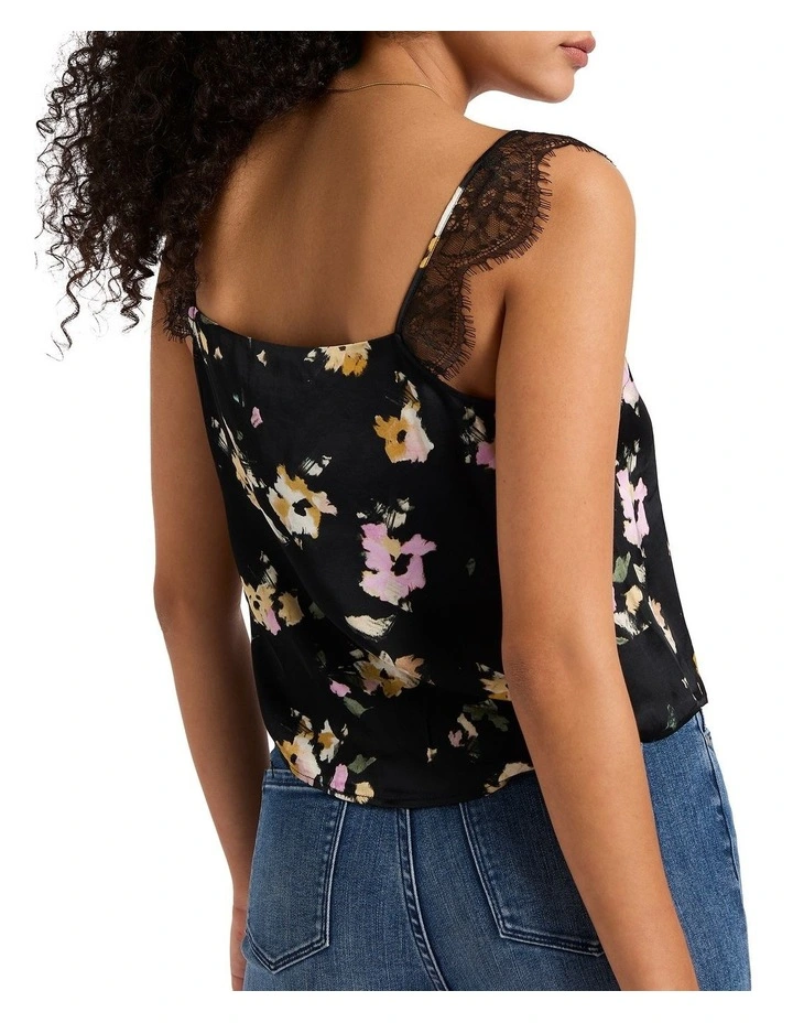 Are You Flo-Real Top in Black Multi image 3