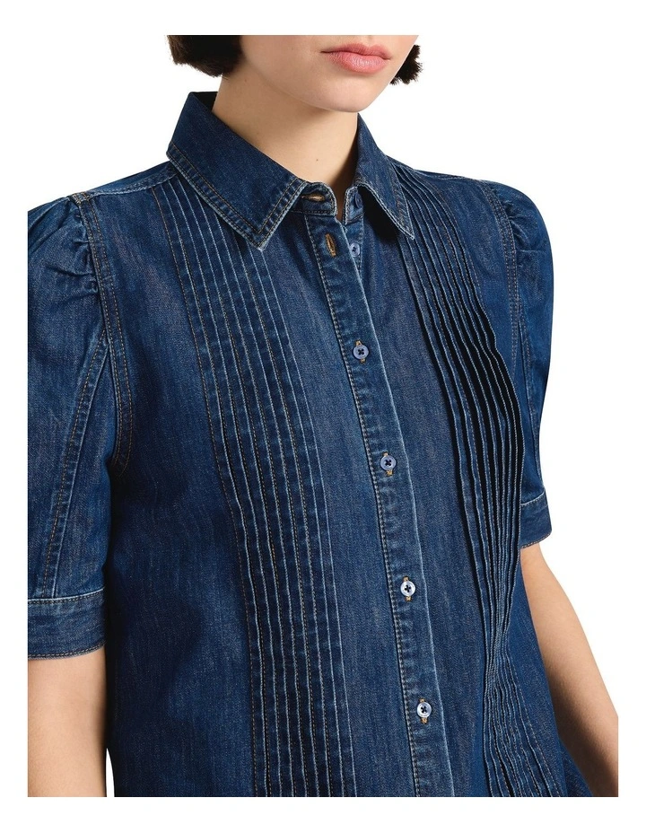 Bennet Denim Shirt in Elle Blue image 3