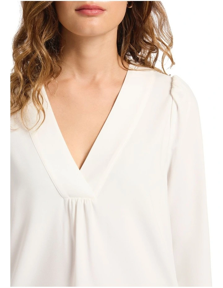 Mary Blouse in Ivory image 3