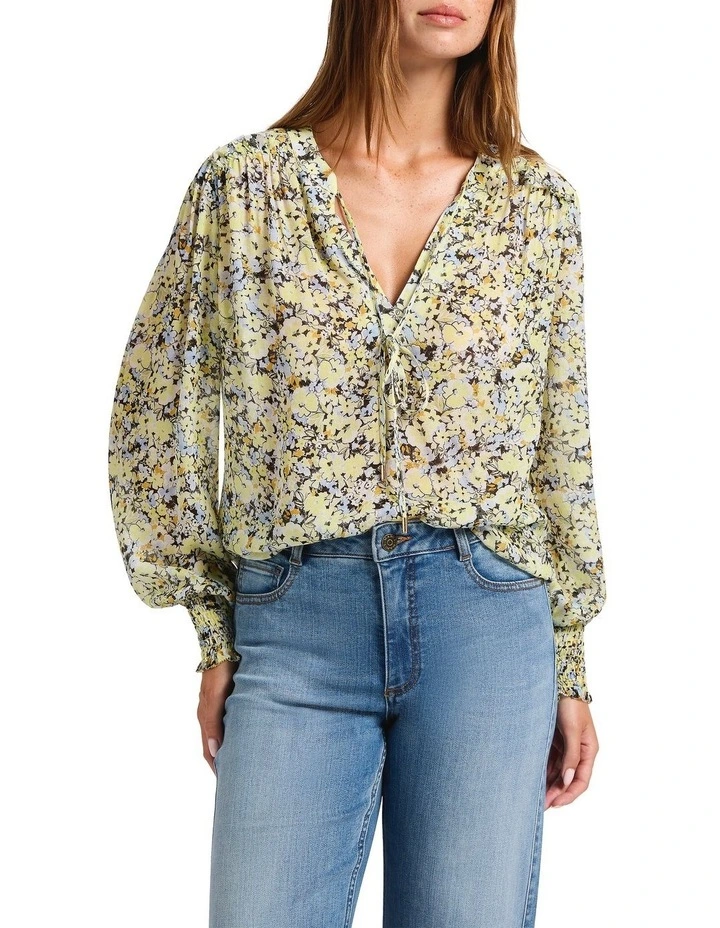 Boots With The Fleur Blouse in Yellow Multi image 1