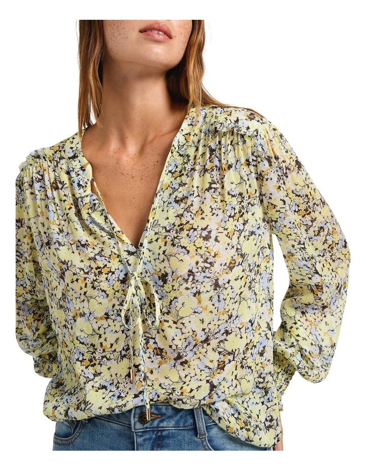 Boots With The Fleur Blouse in Yellow Multi image 3
