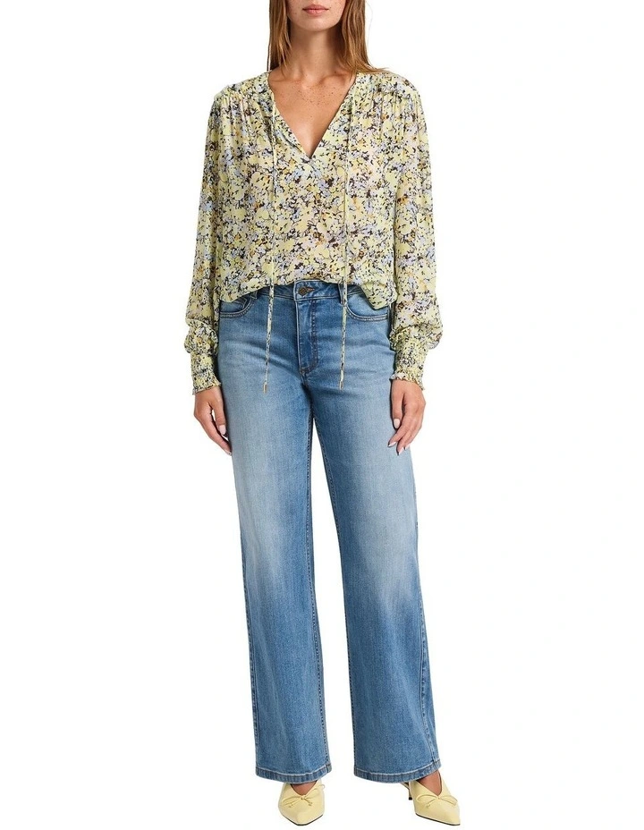 Boots With The Fleur Blouse in Yellow Multi image 4
