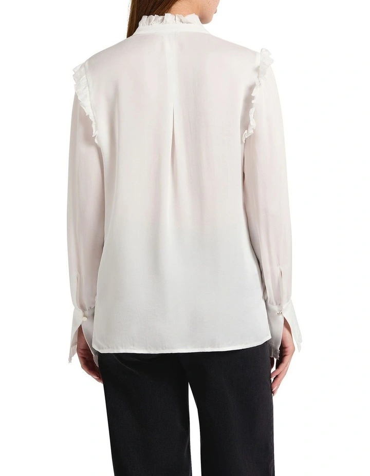 Serene Blouse in Ivory image 2