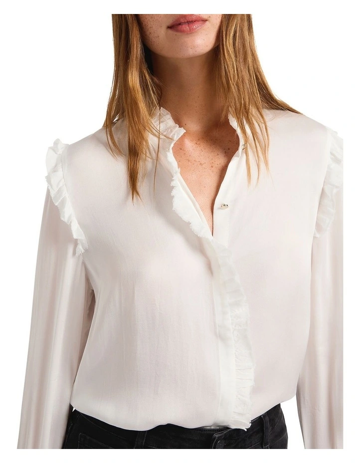 Serene Blouse in Ivory image 4