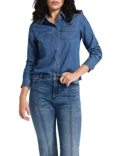 Mosi Denim Shirt in Indigo