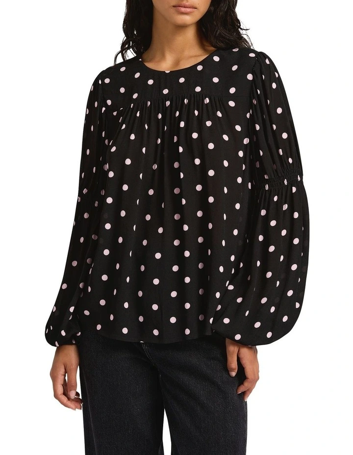 Spot To Go! Blouse in Black Multi image 1