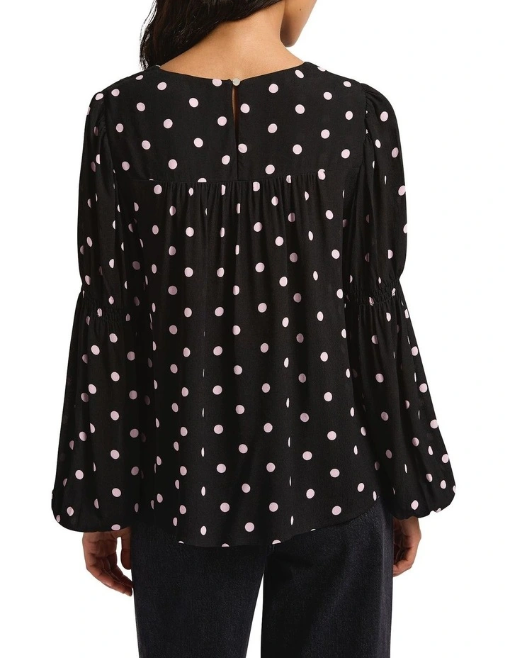 Spot To Go! Blouse in Black Multi image 2