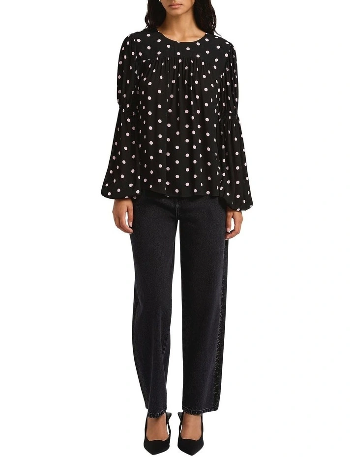 Spot To Go! Blouse in Black Multi image 3