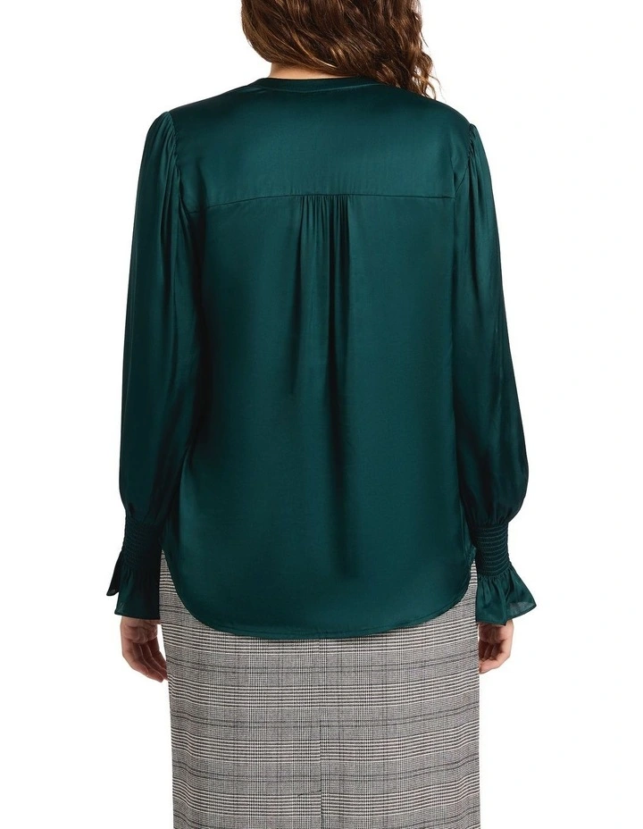 Moonlight Blouse in Emerald image 3