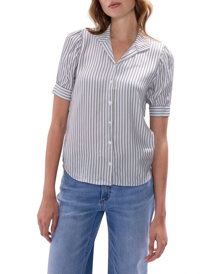 Cormac Shirt in Blue Stripe image 1