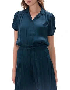 Karu Short Sleeve Shirt in Deep Forest