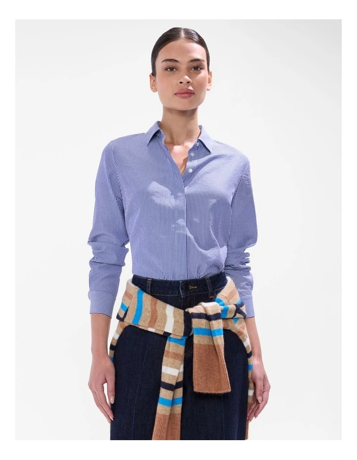 Carnival Stripe Shirt in Blue Stripe image 1
