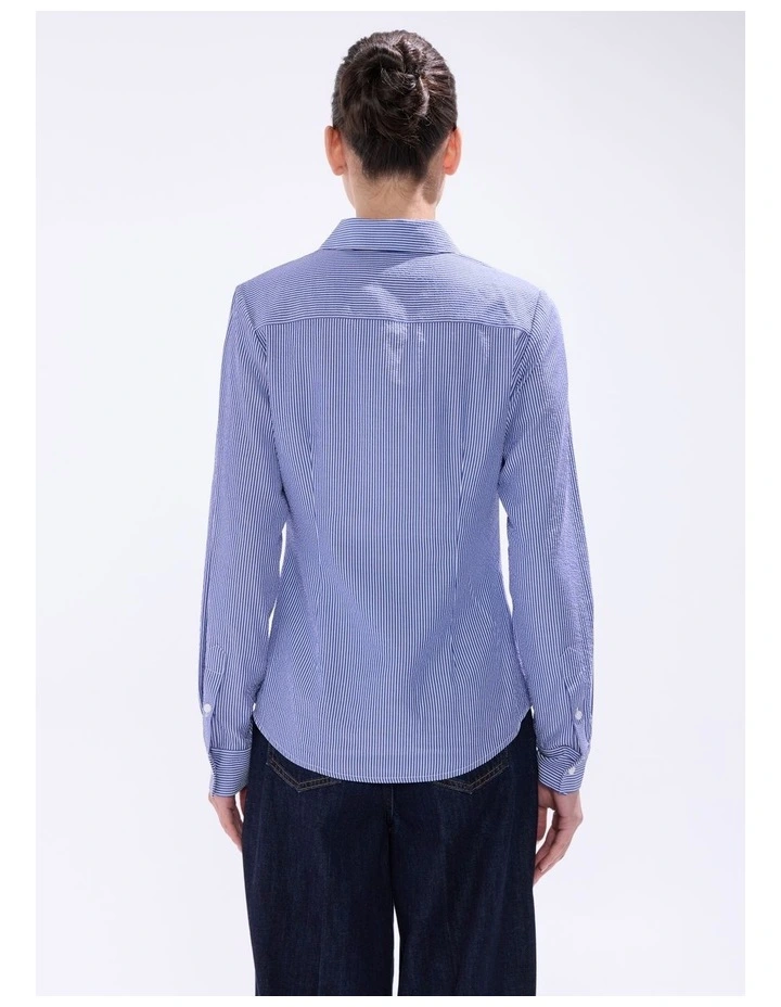 Carnival Stripe Shirt in Blue Stripe image 4