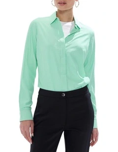 Carnival Stripe Shirt in Green Stripe