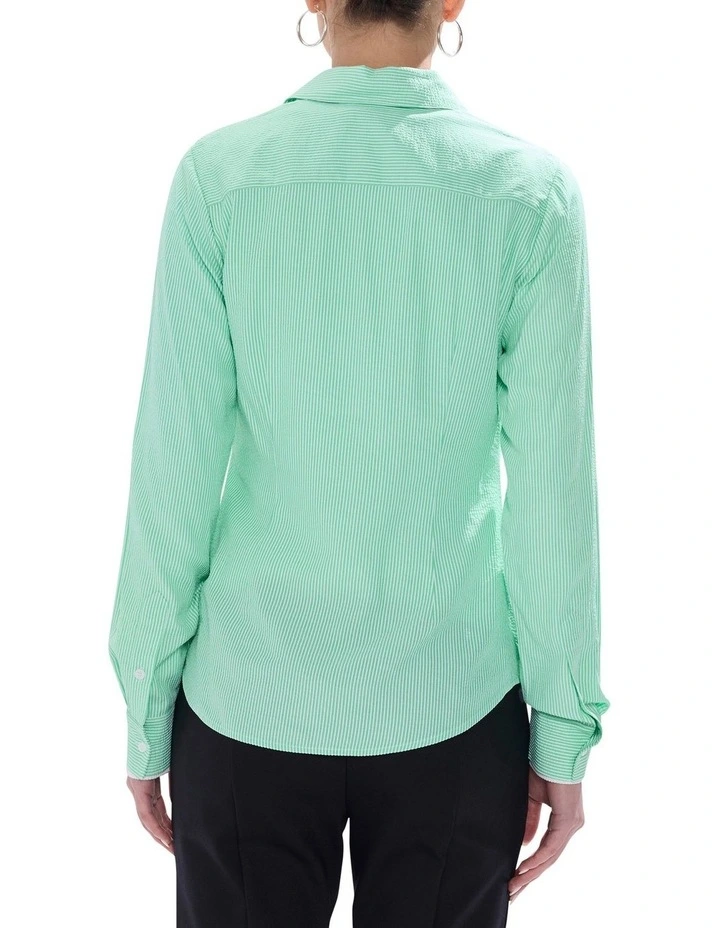 Carnival Stripe Shirt in Green Stripe image 4