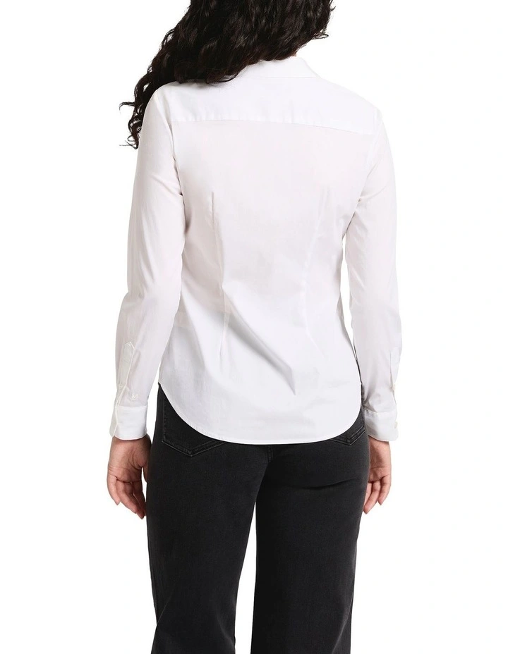 Carrie Classic Shirt in White image 2