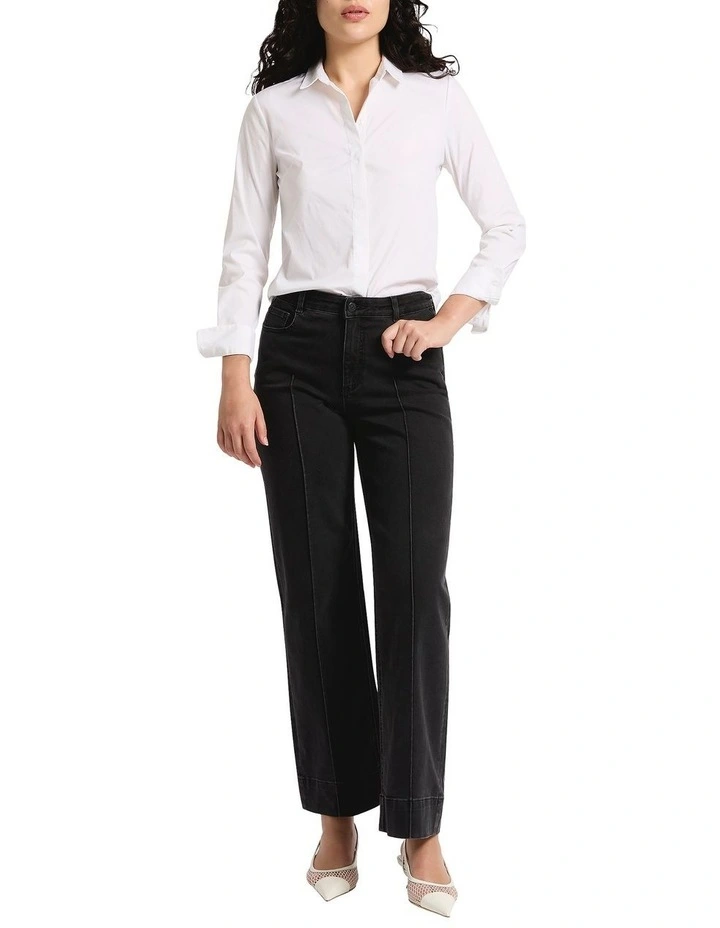 Carrie Classic Shirt in White image 4