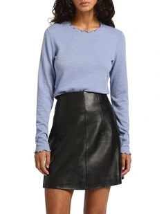 Let It Go Long Sleeve Top in Coastal Blue