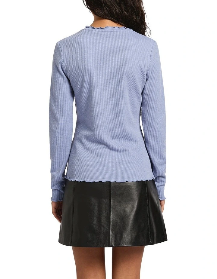 Let It Go Long Sleeve Top in Coastal Blue image 4