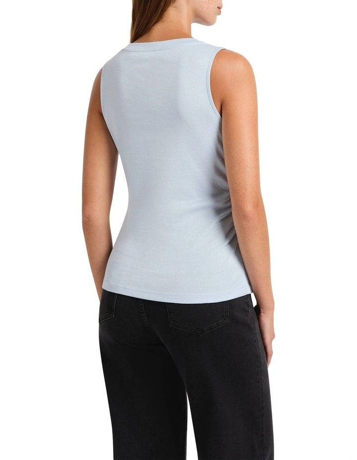 Angel Cut Out Tank in Balmoral image 2