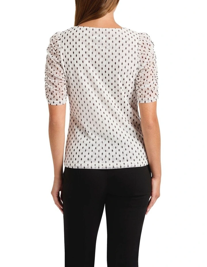 In The Spotlight Top in White/Black image 2