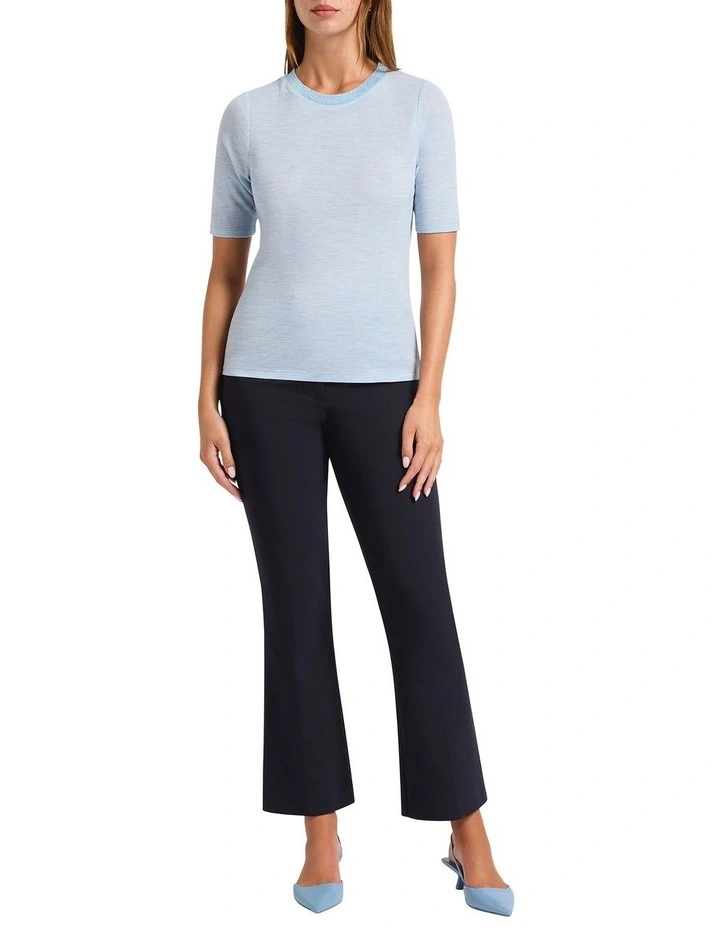 Briana Babywool Top in Balmoral Blue image 2