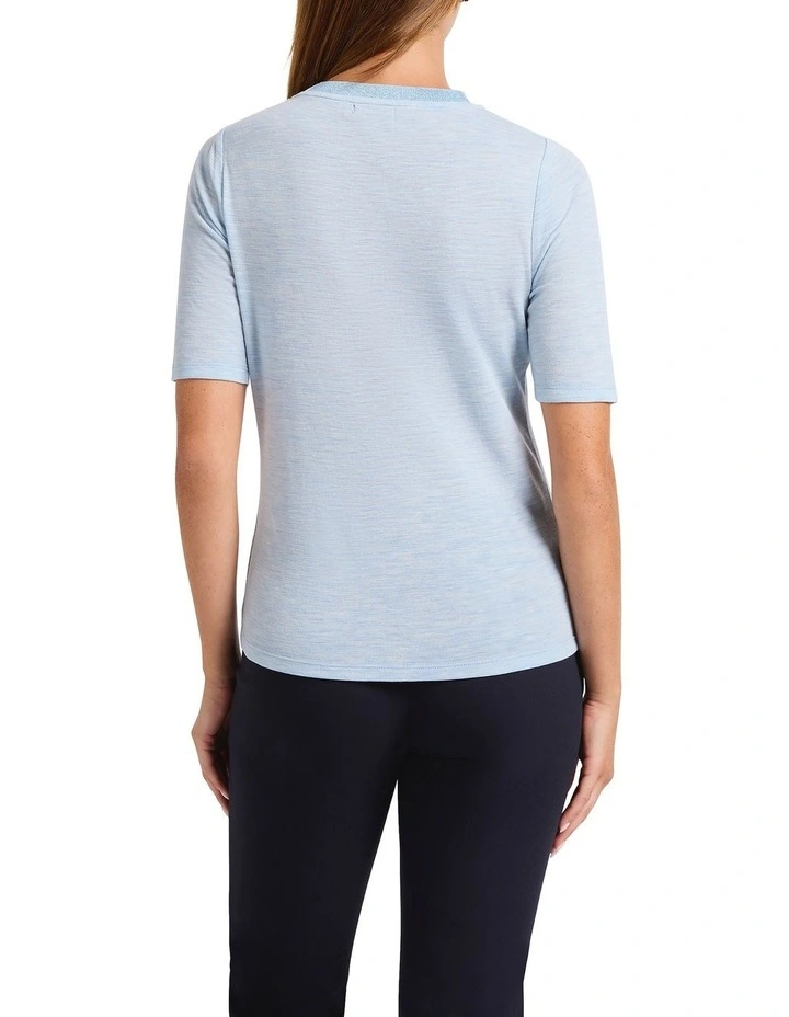 Briana Babywool Top in Balmoral Blue image 4
