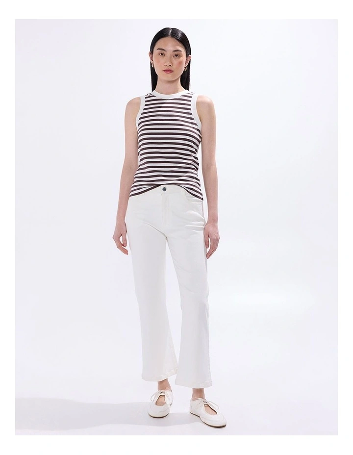 Fabulous Stripe Tank in Brown Stripe image 1