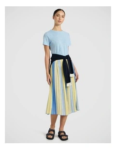 Beth Textured Tee in Sky Blue
