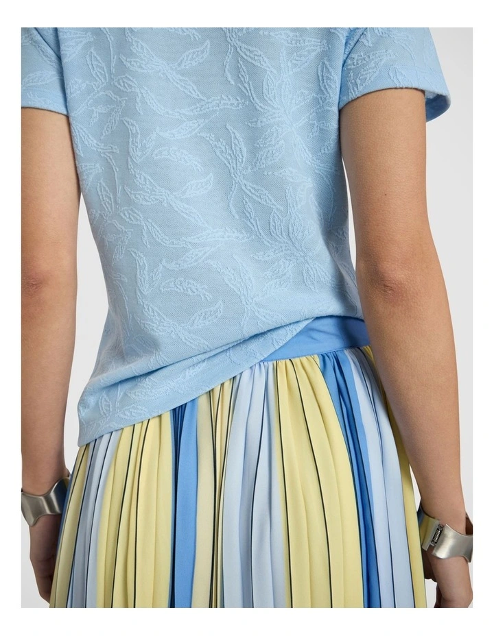 Beth Textured Tee in Sky Blue image 3