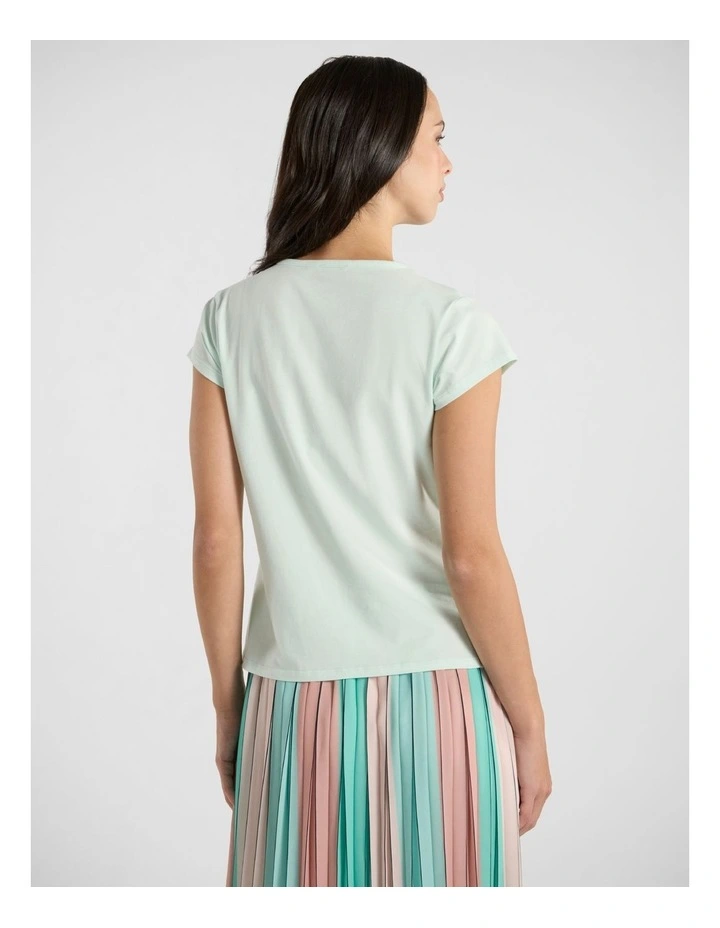 Pyra Pima Cotton Tee in Mint image 3