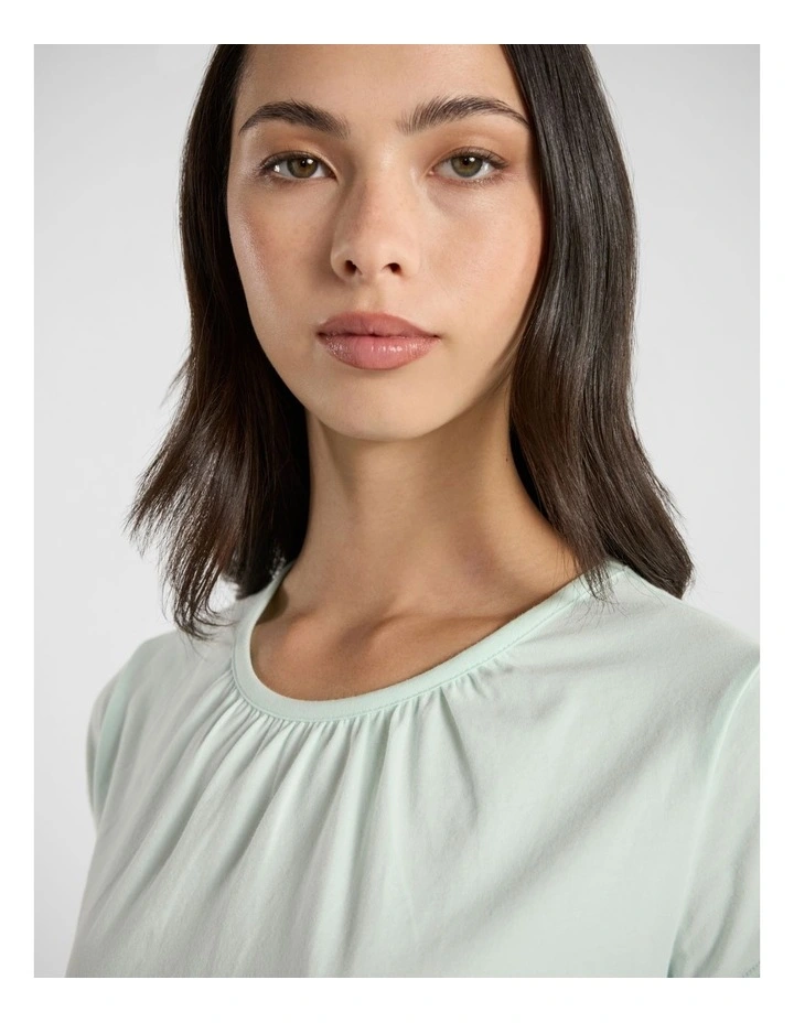 Pyra Pima Cotton Tee in Mint image 4