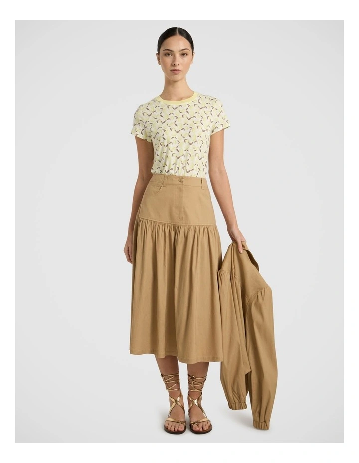 Zest Side Story Tee in Ivory Multi image 1