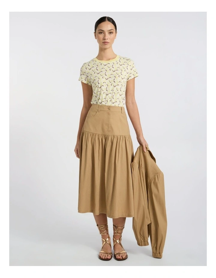 Zest Side Story Tee in Ivory Multi image 2