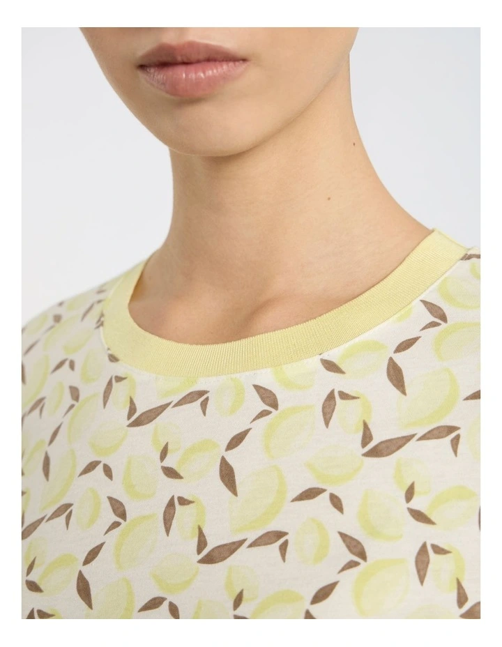 Zest Side Story Tee in Ivory Multi image 3
