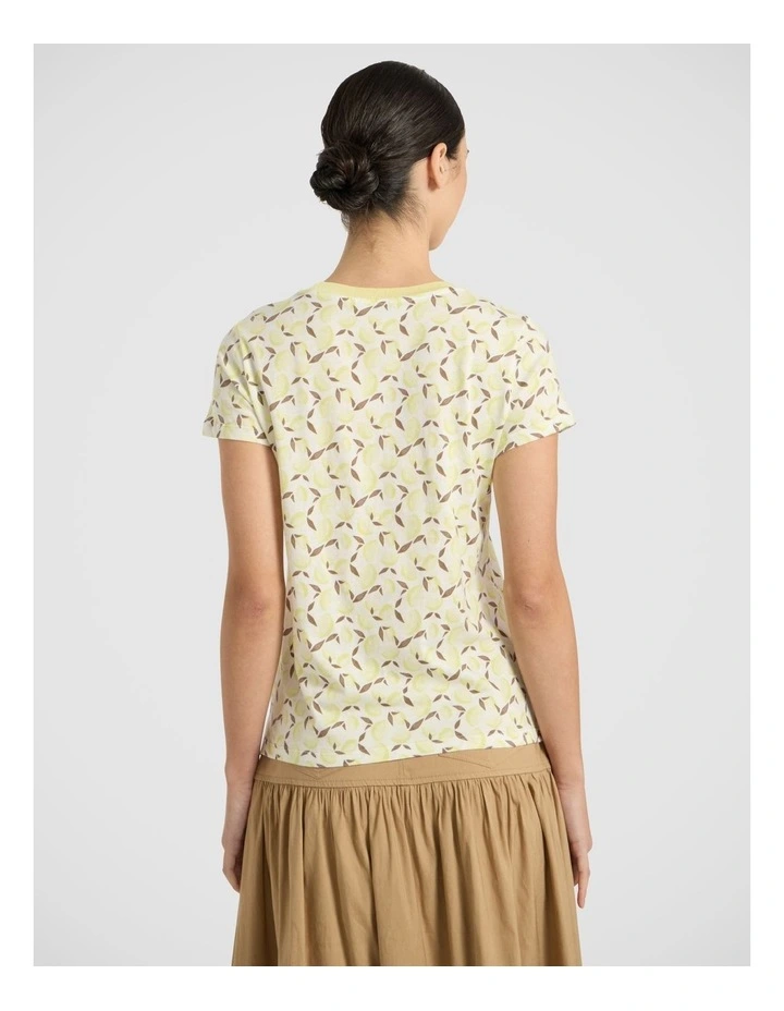 Zest Side Story Tee in Ivory Multi image 4