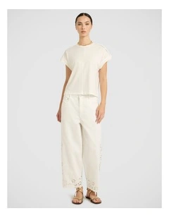 Ferguson Mercerised Cotton Tee in White